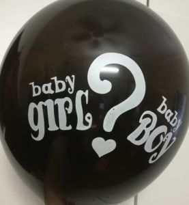 Balloons - bag - Baby Boy or Girl - crystal black - 10pce